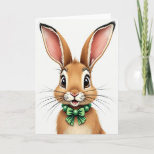 Carte de portrait d'animal mignon
