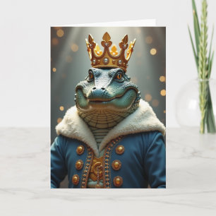 Carte de Portrait de Reptile pour Anniversaire Roy