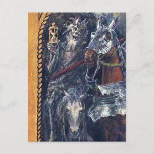 Carte de poste de décès de la Faucheuse