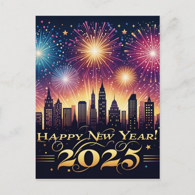 Carte de poste de la fête du feu d'artifice du Nou (Devant)