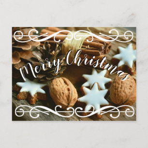 Carte de poste de Noël Cookies et torchons de cann