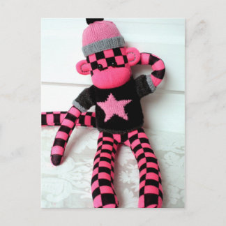 Carte de poste de singe Mars Sock - Monique