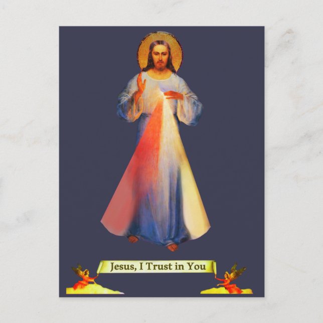 Carte de poste Jésus Divine Miscy (Devant)