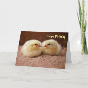 Carte de poulettes ANNIVERSAIRE