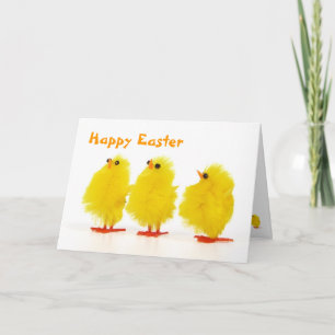 Carte de poussins de bébé de Pâques