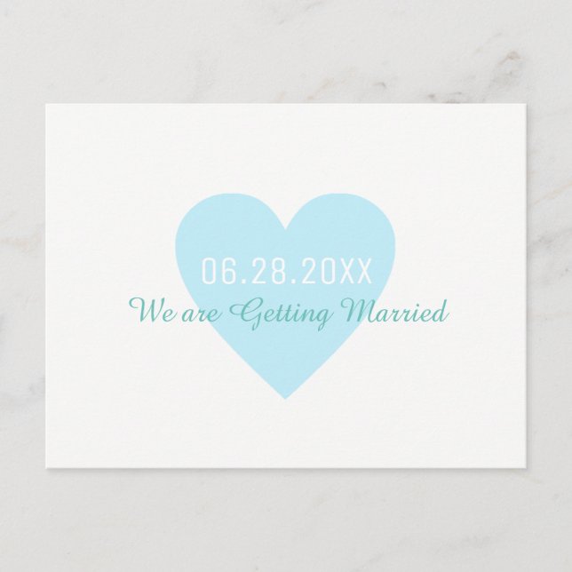 Carte de pré-annonce de mariage (Devant)