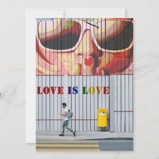Carte de préavis de mariage gay/lesbien Kiss-Love 