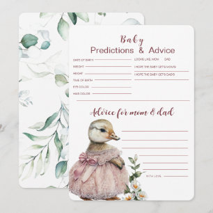 Carte de prédictions et de conseils pour bébé   Je