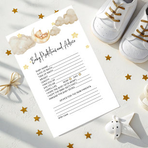 Carte de prédictions et de conseils pour bébé pour