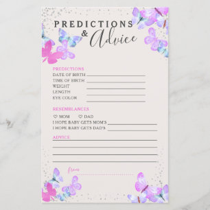 Carte de prédictions et de conseils pour le Baby s