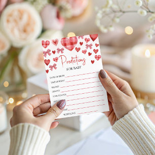 Carte de prédictions pour Baby Shower Sweetheart
