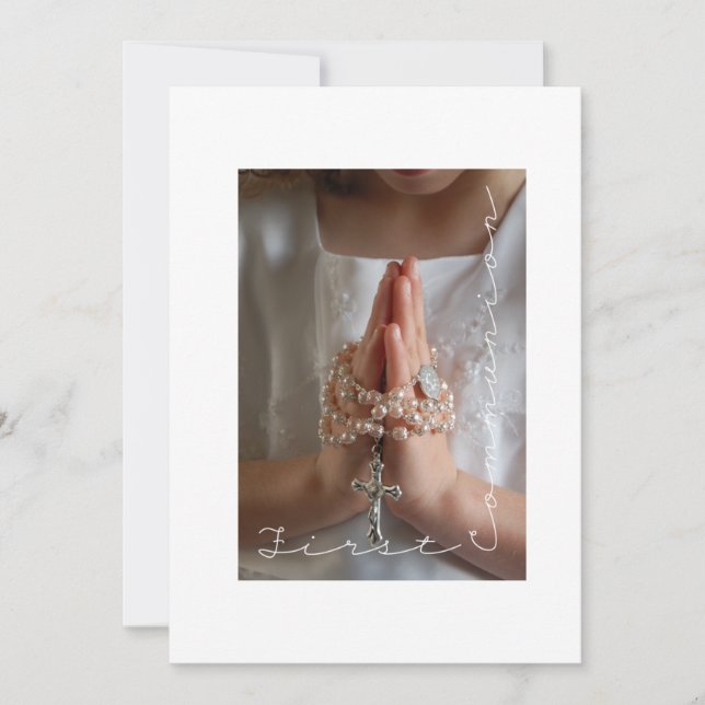 Carte de première communion (Devant)