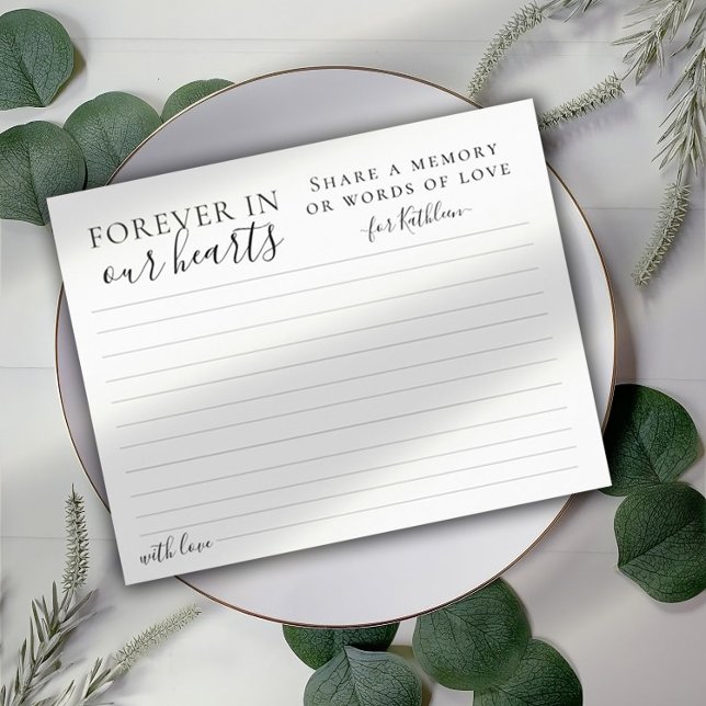 Carte de présence Partagez un souvenir (Créateur téléchargé)