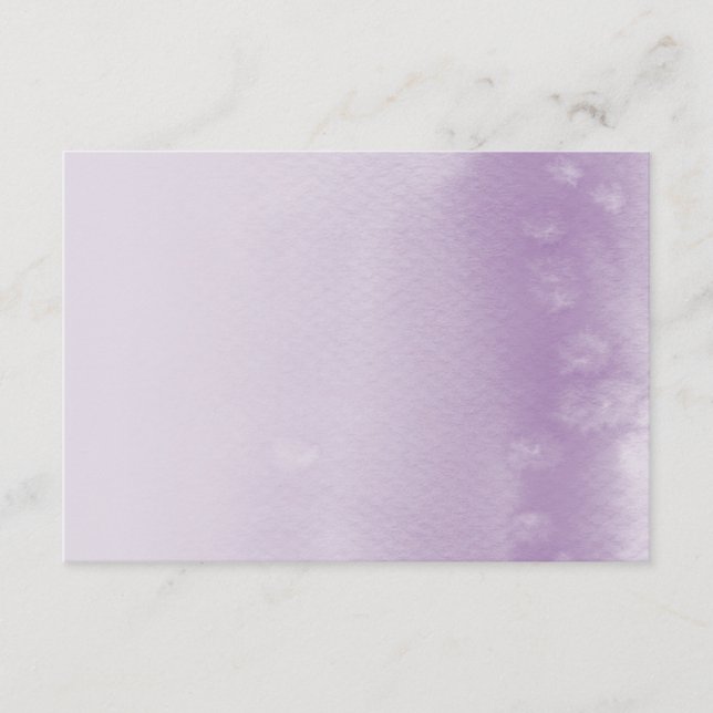 CARTE DE PRESENT :: aquarelle ombre violet (Devant)
