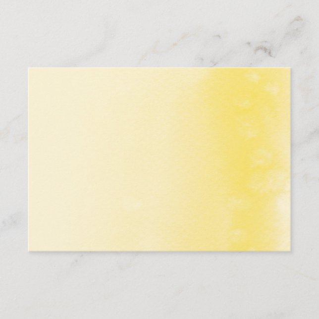CARTE DE PRESENTATION :: aquarelle jaune ombre (Devant)