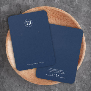 Carte de Présentation de Boucles d'Oreilles de Cou