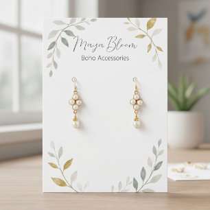 Carte de Présentation de Boucles d'Oreilles Person