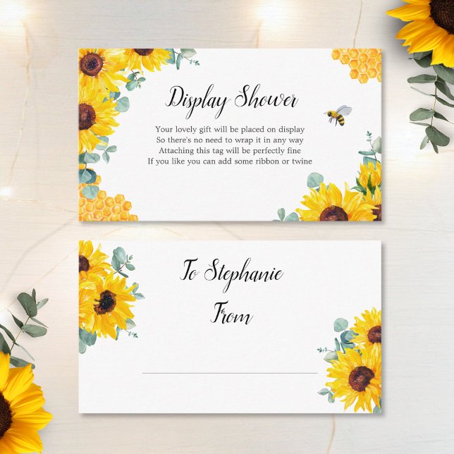 Carte de Présentation de Cadeaux de Mariage Fleurs (Créateur téléchargé)
