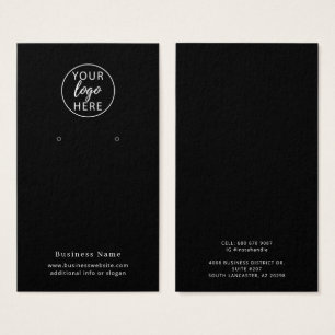 Carte de présentation d'earrings pour petite entre