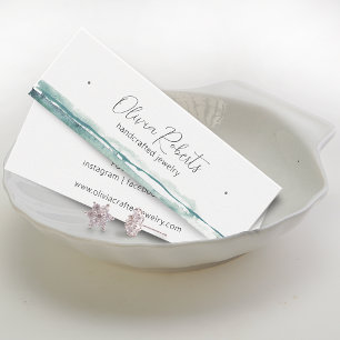 Carte de présentation d'oreilles en aquarelle à éc