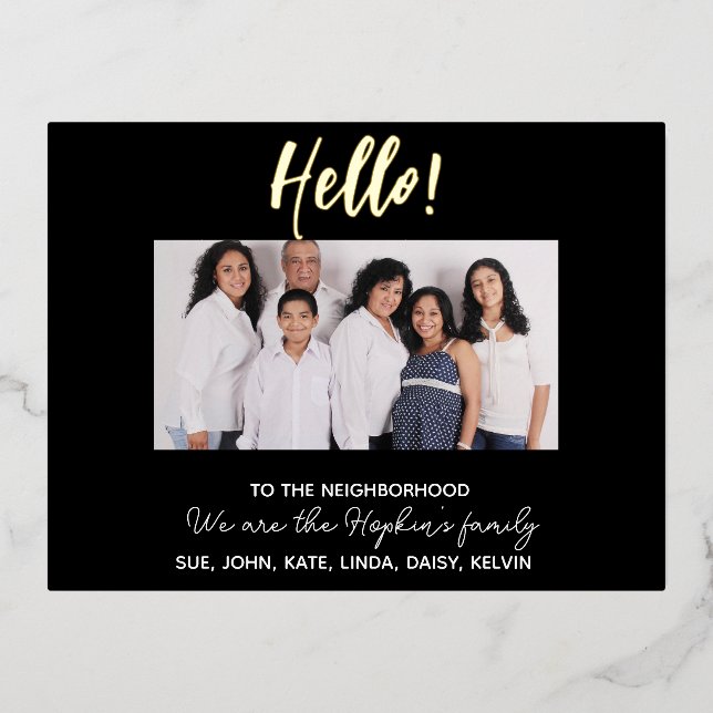 Carte de Présentation "Nous sommes Nouveaux dans l (Recto)