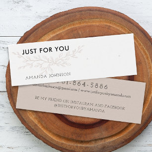 Carte de présentation pour boucles d'oreilles mode