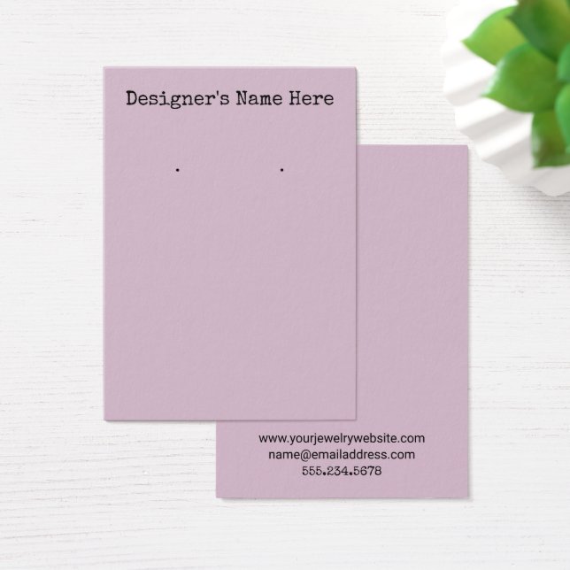 Carte de Présentation Simple pour Porte- Boucles d (Bureau)