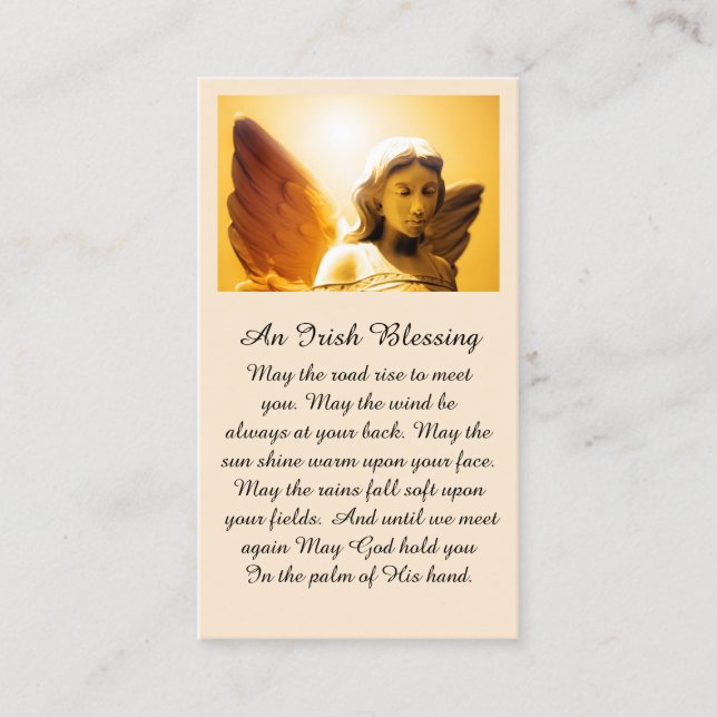 Carte de prière Angel Sympathy (Devant)