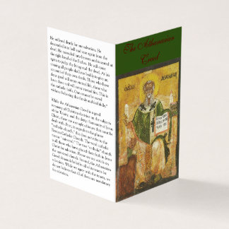 Carte de prière Athanasian Creed