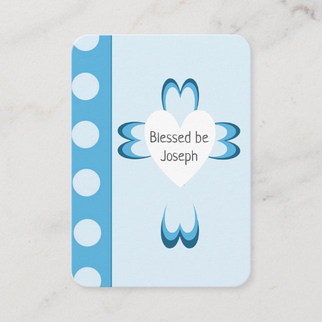 Carte de prière Blessé Baptême (Devant)