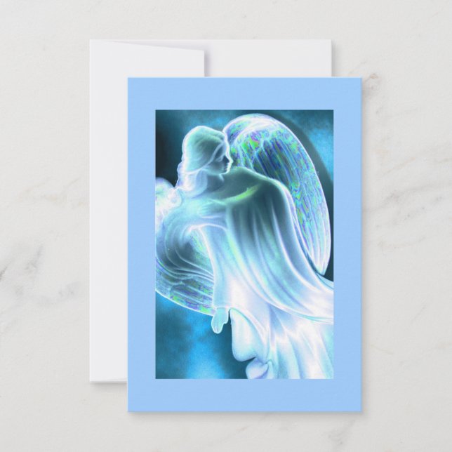 Carte de prière Blue Angel (Devant)