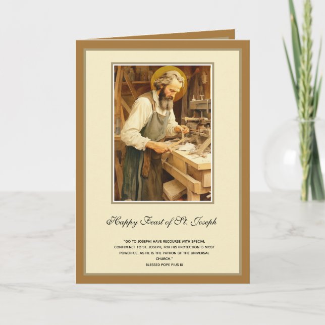 Carte de prière catholique de la fête religieuse d (Devant)