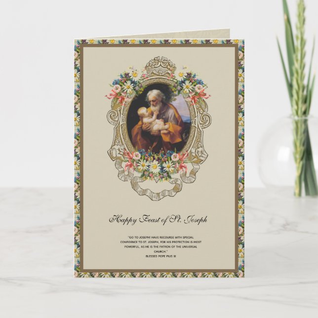 Carte de prière catholique de la fête religieuse d (Devant)