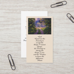 Carte de prière commémorative Colorée Forest Light