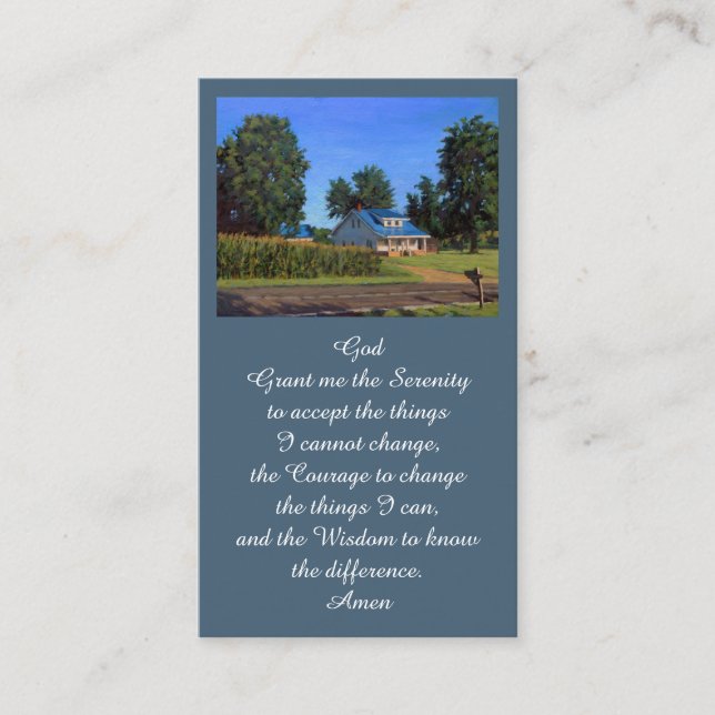 Carte de prière commémorative de la fête de la vie (Devant)