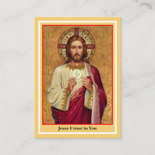 Carte de prière de communion spirituelle catholiqu