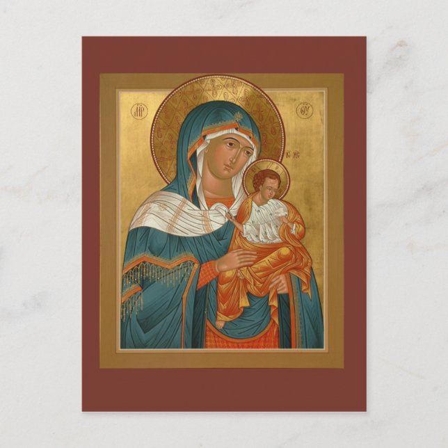 Carte de prière de la Mère de Dieu Konevitsa (Devant)