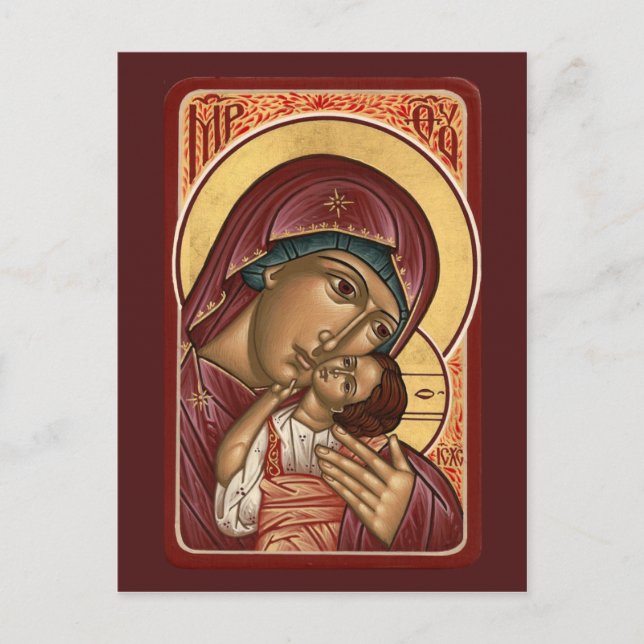Carte de prière de la Mère de Dieu Korsun (Devant)