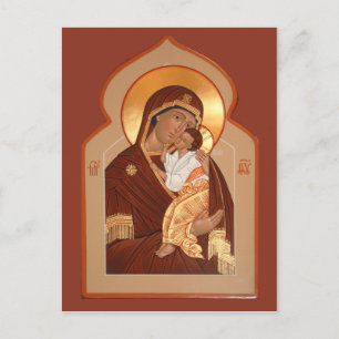 Carte de prière de la Mère de Dieu Yaroslavl