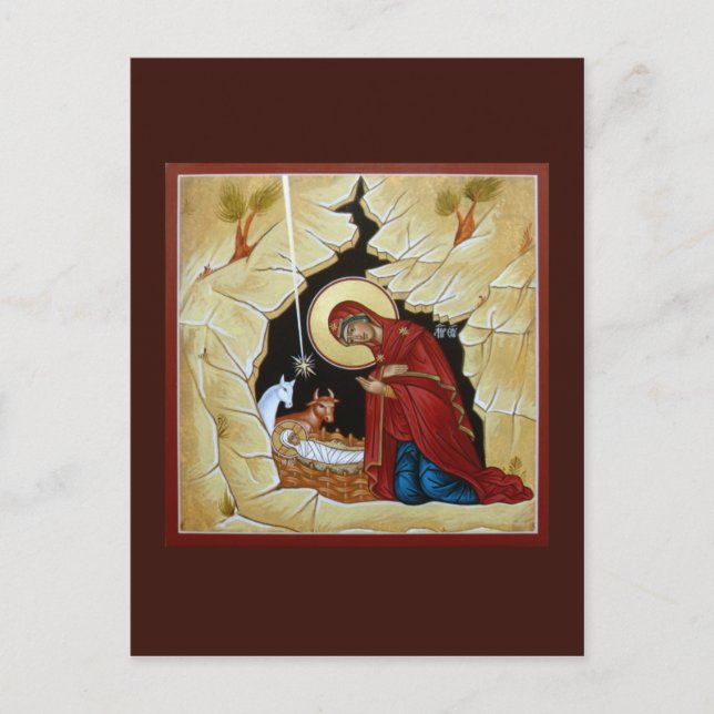 Carte de prière de la Nativité du Christ (Devant)