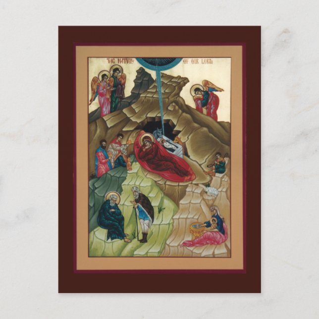 Carte de prière de la Nativité du Christ (Devant)