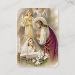 Carte de prière de la première sainte communion