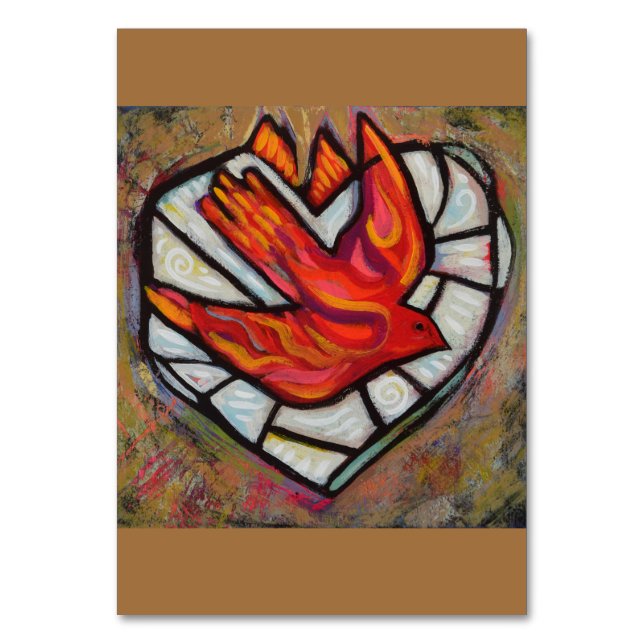 Carte de prière de l'Esprit Saint Oiseau de feu (Par défaut)