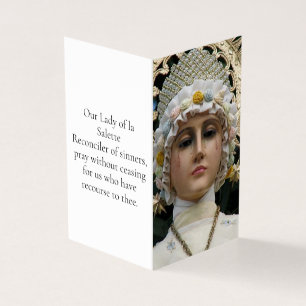 Carte de prière de NOTRE-DAME DE LA SALETTE