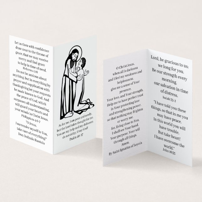 Carte de prière des temps difficiles (Inside and Outside)