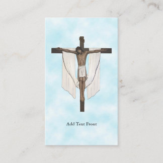 Carte de prière d'illustration Crucifix