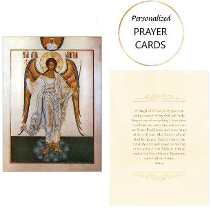 Carte de prière du gardien Angel Chrétien orthodox