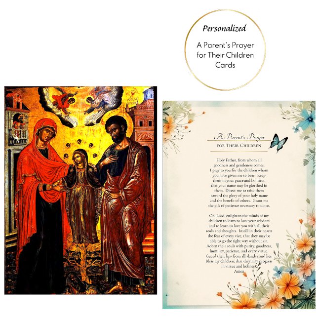 Carte de prière d'un parent pour ses enfants (Créateur téléchargé)