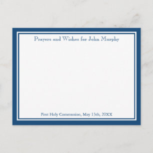 Carte de prière et voeux religieux de la Marine mo