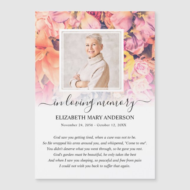 Carte de prière funéraire Sympathy (Devant)